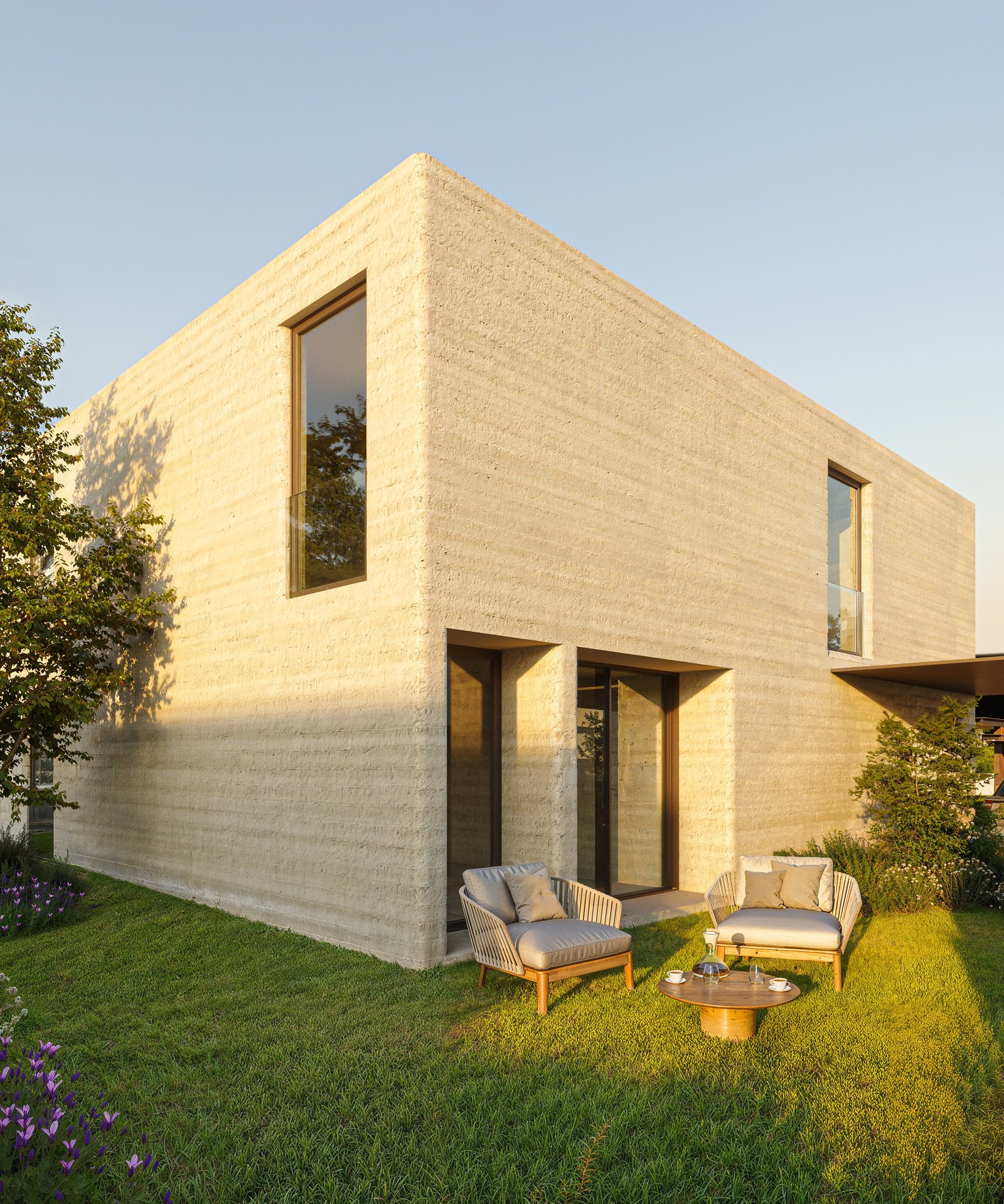 Habitação 3D em betão limewash