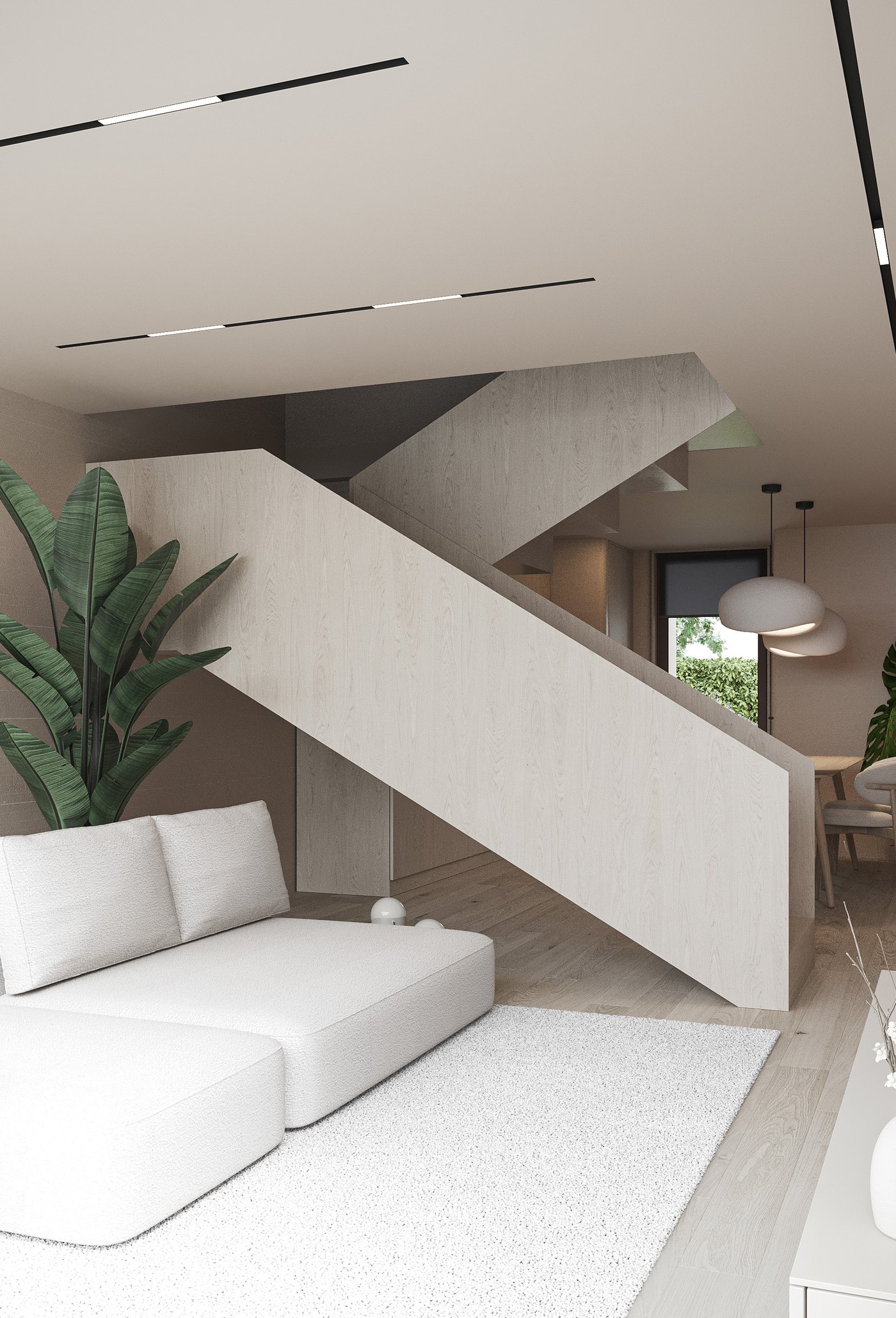 Estrutura light steel integrada ao interior
